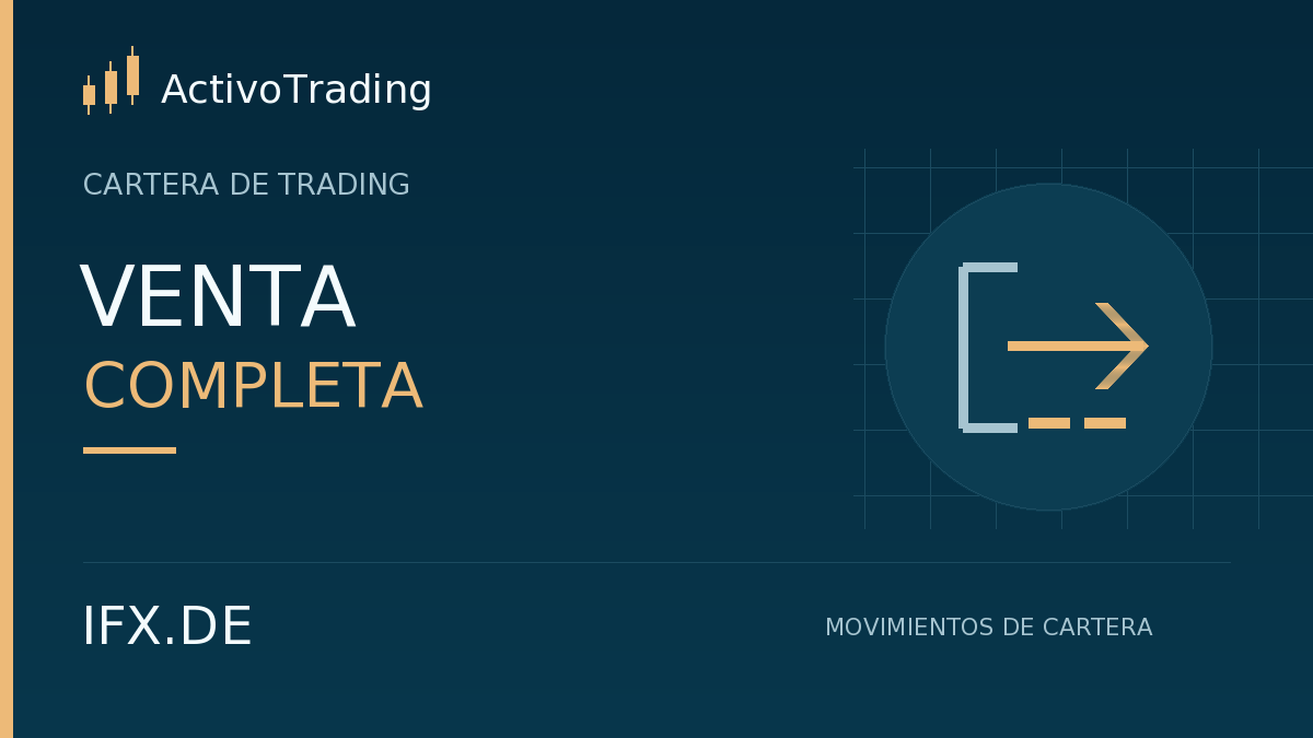 IFX.DE · Venta total ejecutada · CARTERA DE TRADING