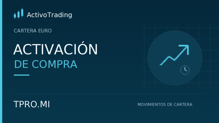 TPRO.MI · Activación de compra condicionada · CARTERA EURO